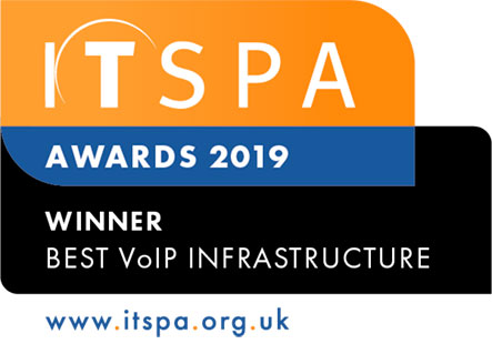 ITSPA Award 2019 Winner Best VoIP Infrastructure