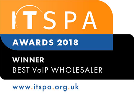 ITSPA Best VoIP Wholesaler Winner 2018